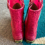 Hot Pink Glitter Rainboots